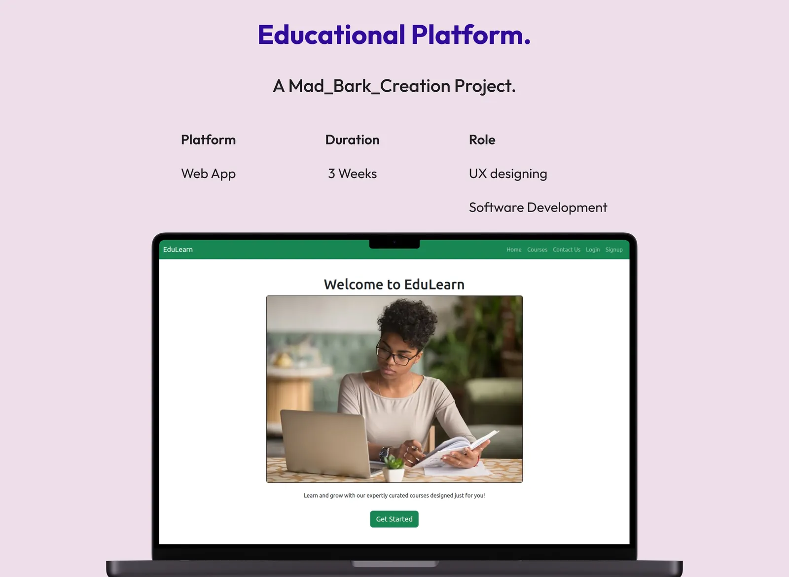 EduLearn Platform case study cover