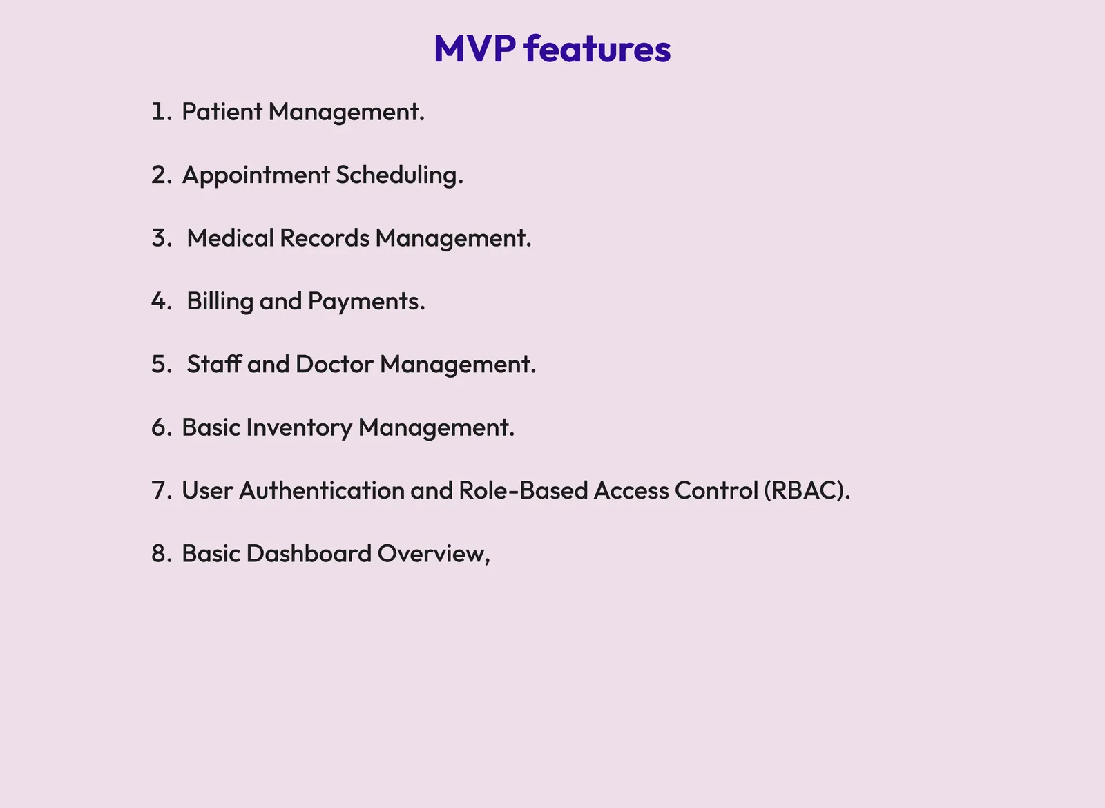 Hospital Management System screen 4 of 5