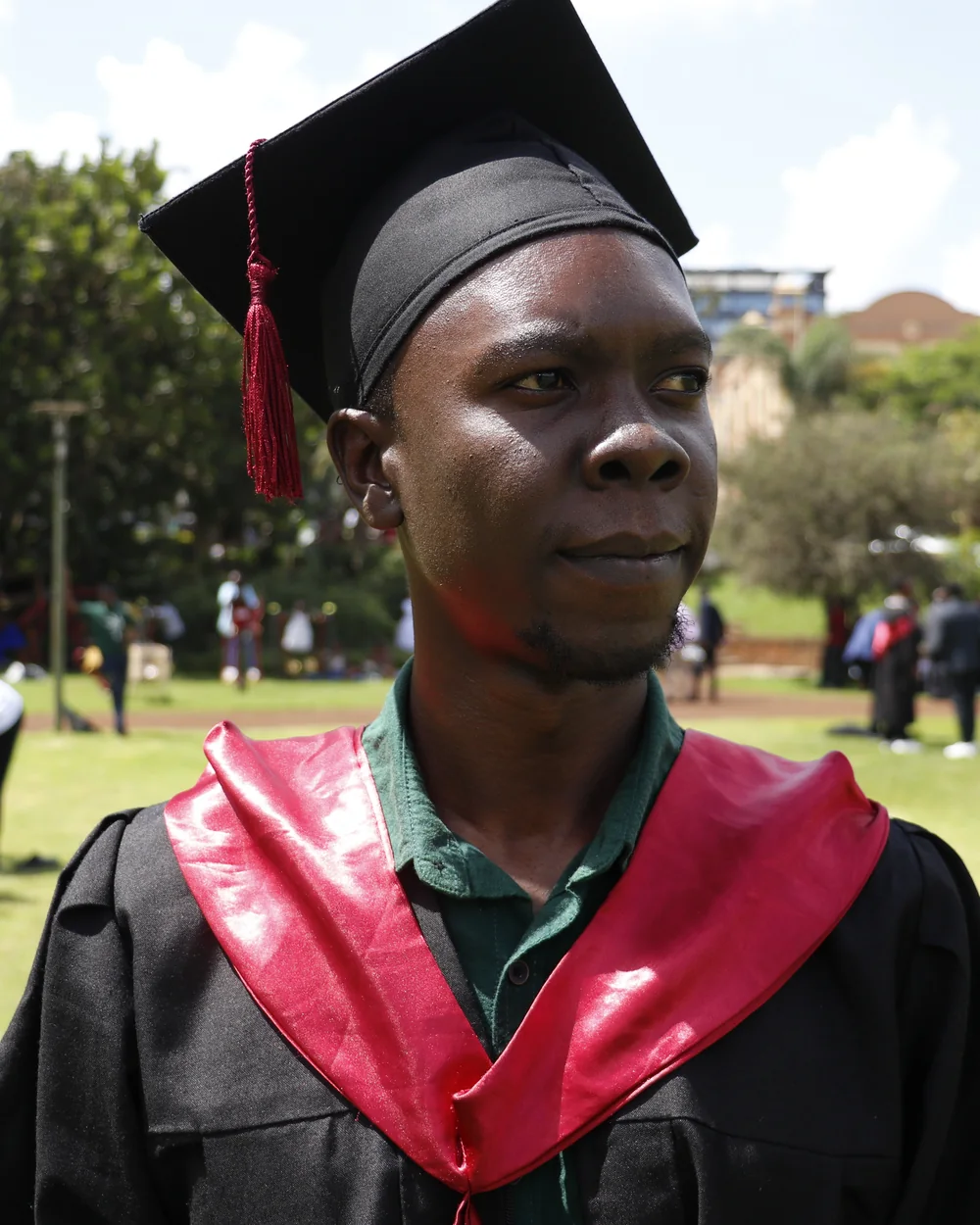 Herman Remington at his graduation ceremony